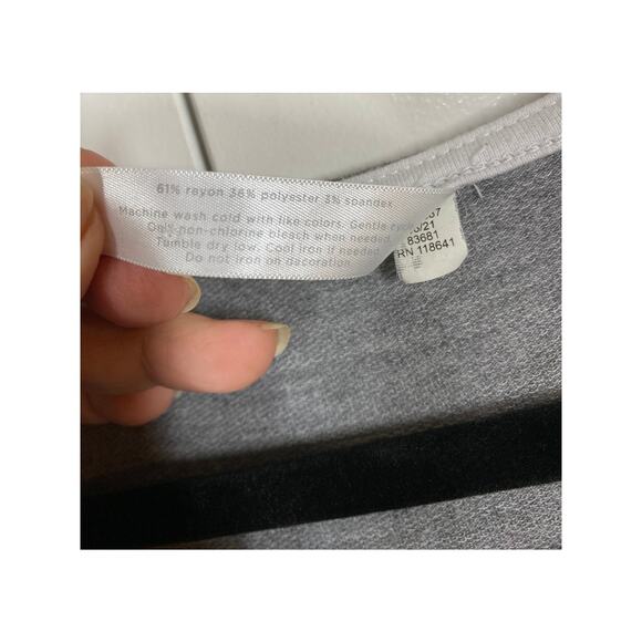 SLEEP by Cacique Heather Gray Long Sleeve Jumpsuit Pajamas Size 14 / 16 - Picture 4 of 10